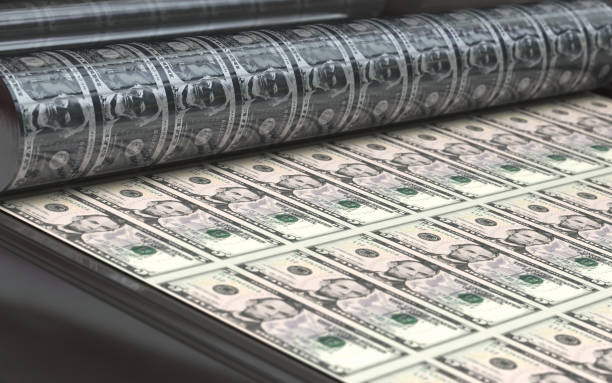 istock 5$ Front Banknote Money Printing House, Financial Concept 1495418298