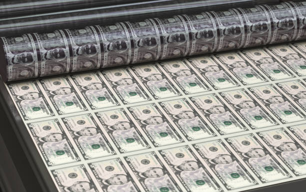 istock 5$ Front Banknote Money Printing House, Financial Concept 1495418410