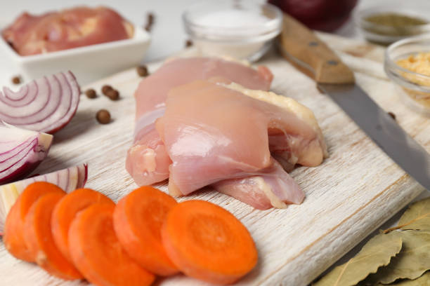 istock Concept of cooking chicken soup, close up 1495422689