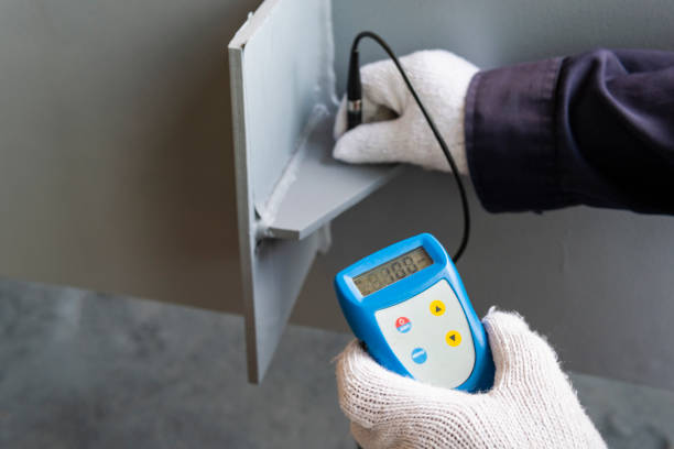 istock Measure dry film thickness (DFT) with Coating Thickness Gauge 1495423530