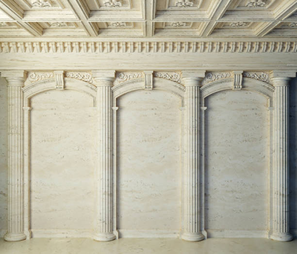 istock Marble antique wall arcade of the ancient Interior 1495424250