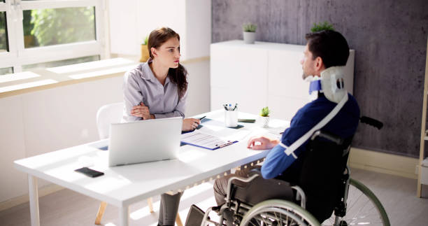istock Accident Disability Claims Attorney Or Lawyer 1495428870