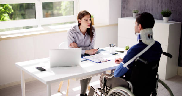 istock Accident Disability Claims Attorney Or Lawyer 1495428893