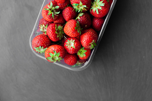 strawberry in a tray sweet red delicious berry vitamins diet fruit farm product vegetarian