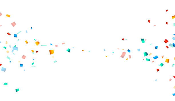 istock Colorful cut out ribbon confetti background. 1495431158