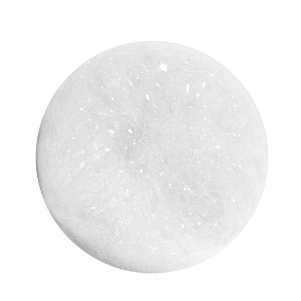 istock White foam soap circle bubbles cosmetics for face wash isolate on white background 1495441572