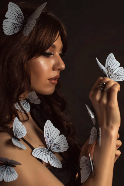 istock Girl with freckles in the studio 1495442850