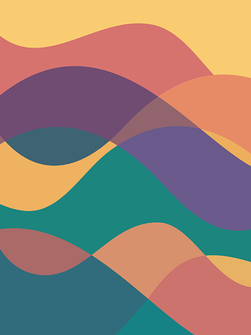 Vector illustration of  abstract background. Waves. Curves.