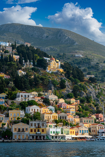 small picturesque dodecanese islands with traditional villages