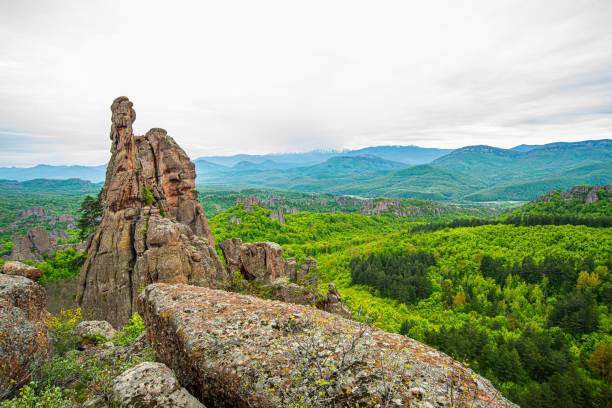 istock Belogradchik cliff rocks Bulgaria are great touristic attraction. 1495449555