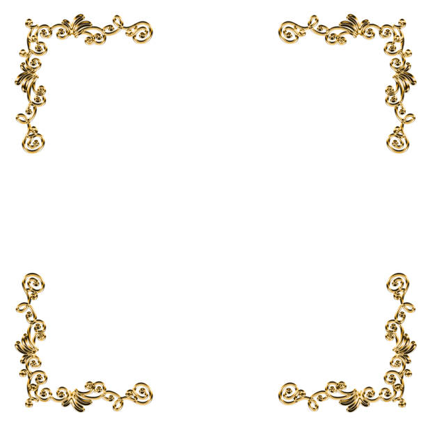 istock Vintage, antique oriental pattern, shimmering gold metallic square ornaments. 1495449556