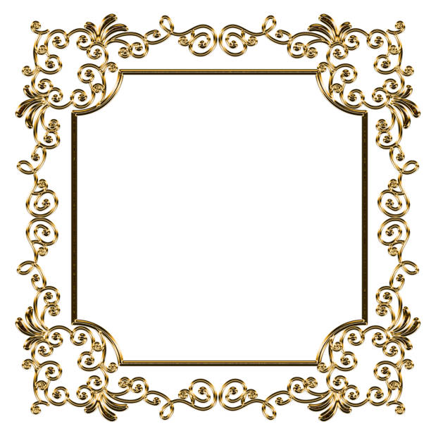 istock Vintage, antique oriental pattern, shimmering gold metallic square ornaments. 1495449567