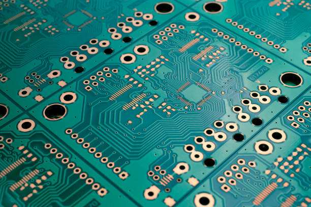 istock printed circuit. layout of tracks. 1495453488