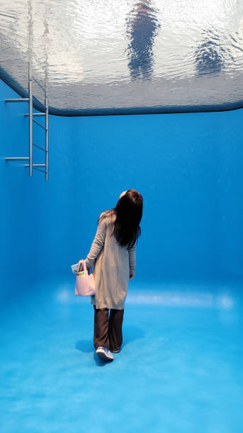 girl in the swimming pool