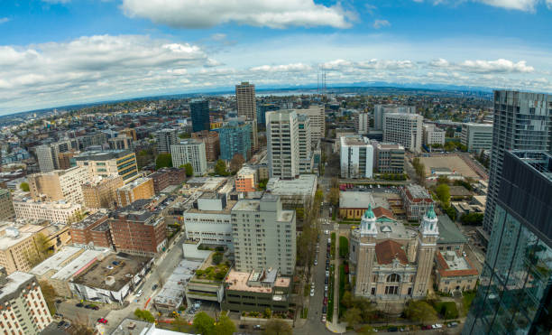 istock Capitol Hill Seattle Washington Aerial Perspective Downtown Core City Overview 1495464531