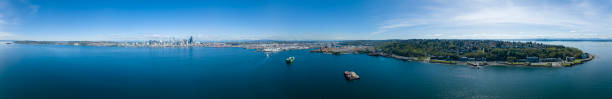 istock Complete Panorama- West Seattle and Waterfront, 360 Aerial 1495464623