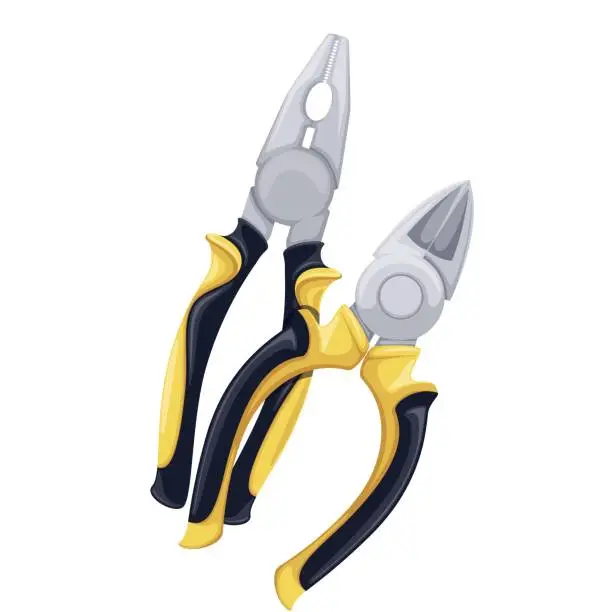 Vector illustration of Pliers