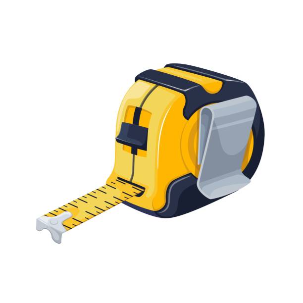 ilustraciones, imágenes clip art, dibujos animados e iconos de stock de ruleta de construcción - metro-unidad-de-medida