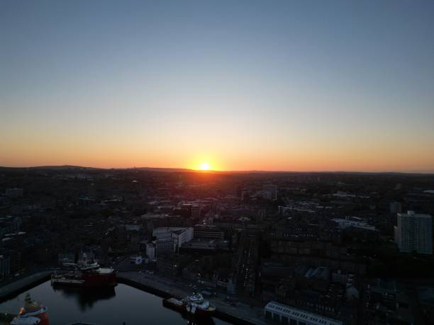 istock Sunset Over Aberdeen City 1495470334