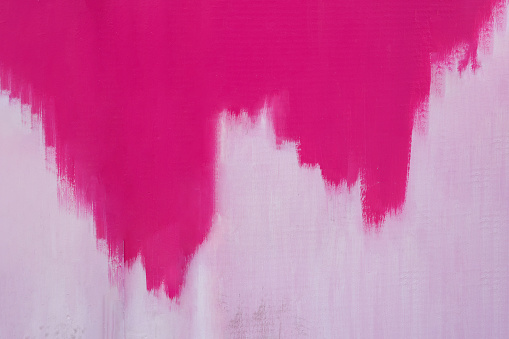 Grunge Brush Strokes of Pink and White Color Paint