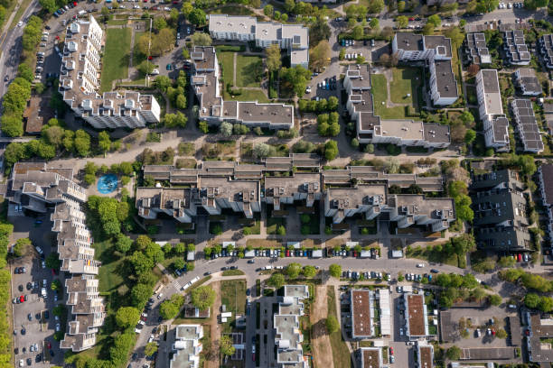 istock Residential buildings from above 1495483530
