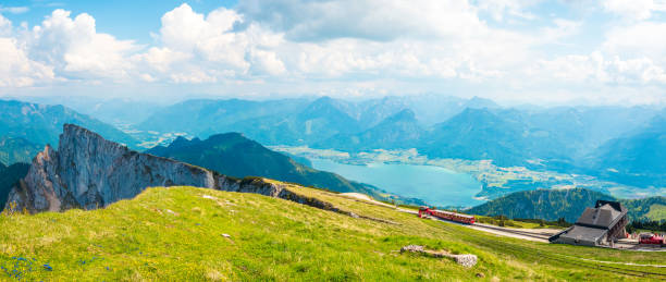 istock View from famous mount Schafberg, Salzkammergut, in summer 1495488337