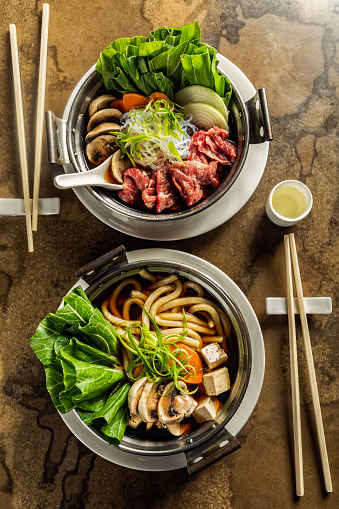 Sukiyaki, Japanese traditional hot pot