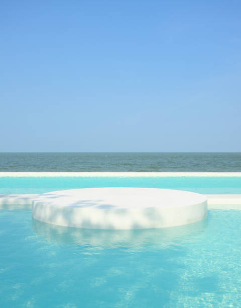 istock Swimming pool at luxury hotel, Summer vacation at poolside 1495500310