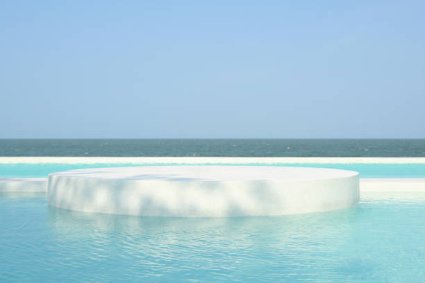 istock Swimming pool at luxury hotel, Summer vacation at poolside 1495500323