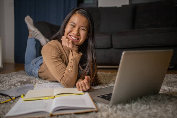 istock Young woman working from home 1495501004