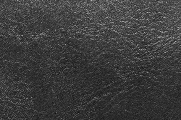 pelle nera e sfondo strutturato. - car leather hide seat foto e immagini stock