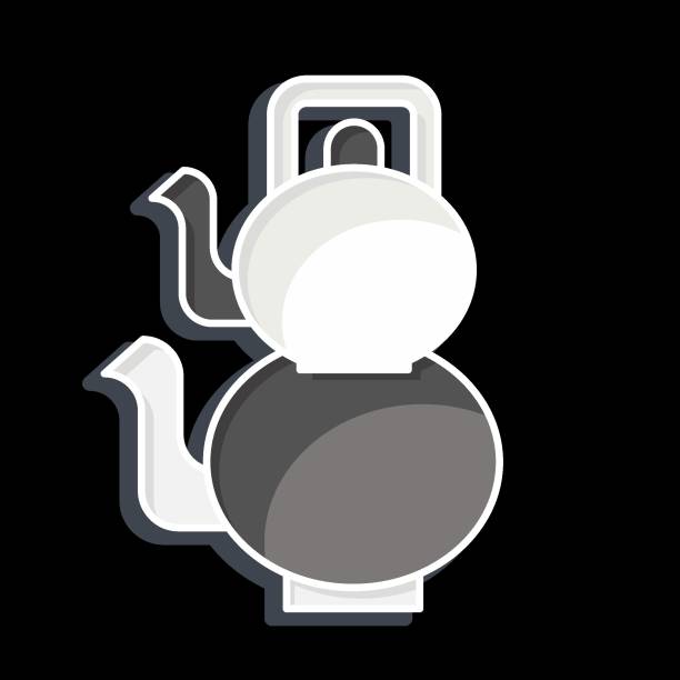 istock Icon Turkish Teaport. related to Tea symbol. glossy style. simple design editable. simple illustration. green tea 1495510398