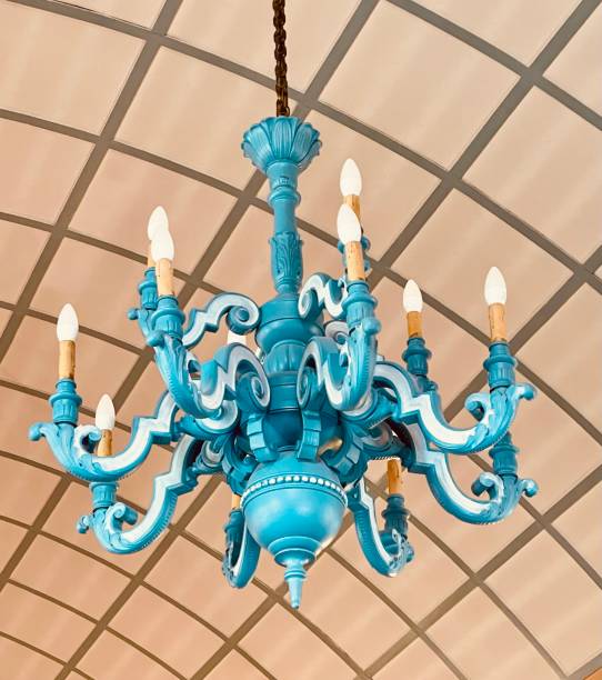istock Blue Ornate Chandelier 1495513823