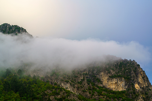 Fog over the mountains, Antalya, Turkey