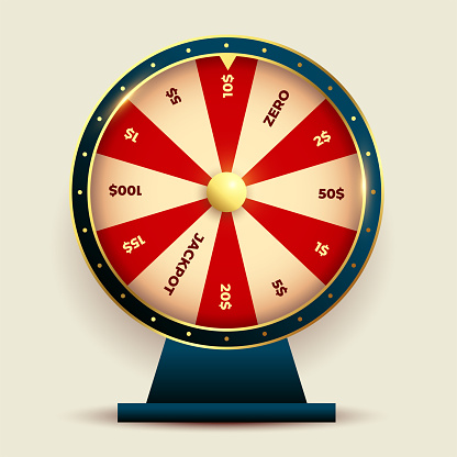 premium casino fortune wheel background spin for fun and entertainment vector