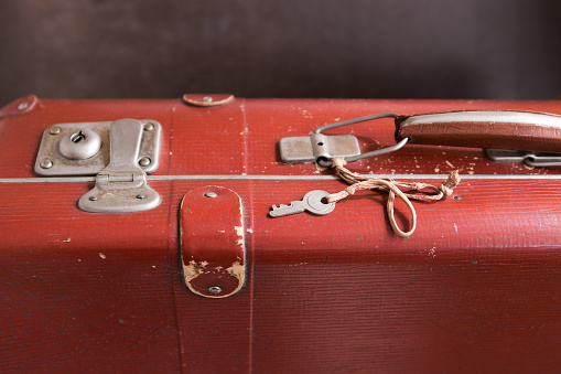 Vintage suitcase for travels