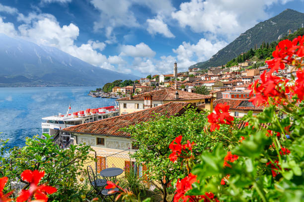 istock Landscape with Limone sul garda town, Garda Lake 1495548108