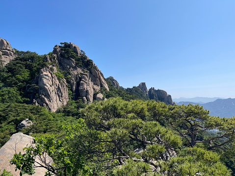 View from Dobongsan Main Ridge Seoul Korea 도봉산