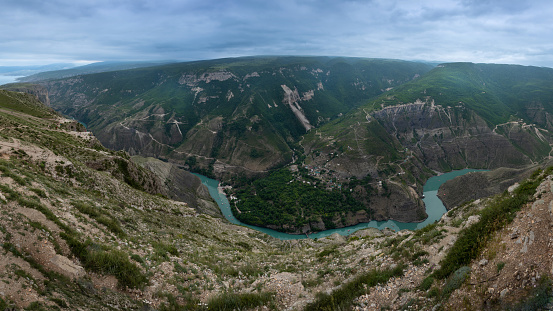 Canyon of the Sulak (also spelled Soulak) river, near the village of Dubki, Republic of Dagestan, Federation of Russia