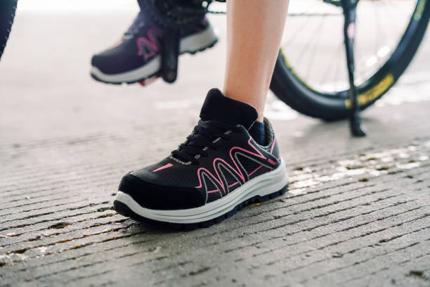 istock Photo of a girl doing bicycle exercise 1495563282