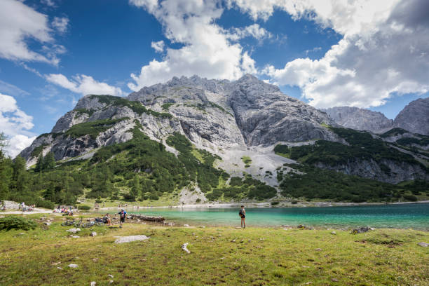 The Seebensee lake stock photo