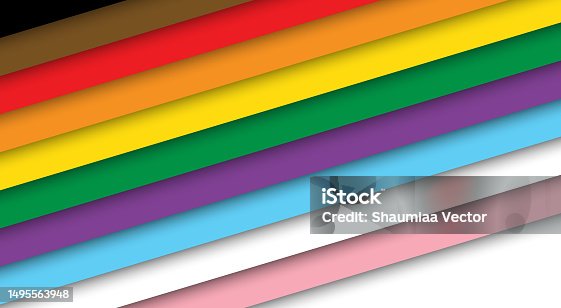 istock Line art pattern abstract multicolored background 1495563948