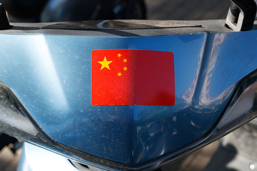 Chinese flag sticker