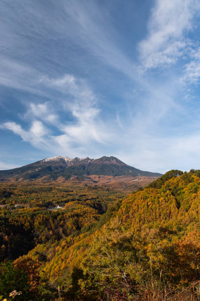 istock Autumn leaves and Mount Ontake 1495565710
