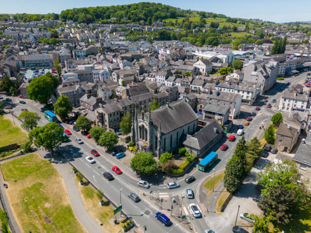 Church in Kendal by drone