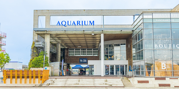 Entrance of the Aquarium of La Rochelle, France