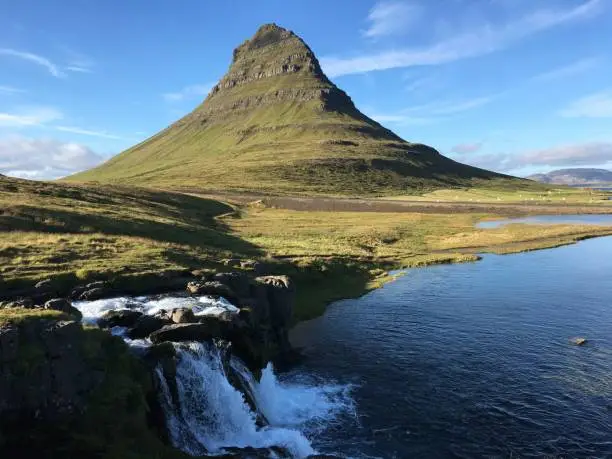 Photo of View of Kirkjufell and its waterfall, in Snaefellsnes - Iceland