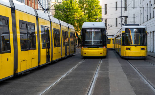 istock Berlin Trams on city street at Hackescher Markt 1495584730