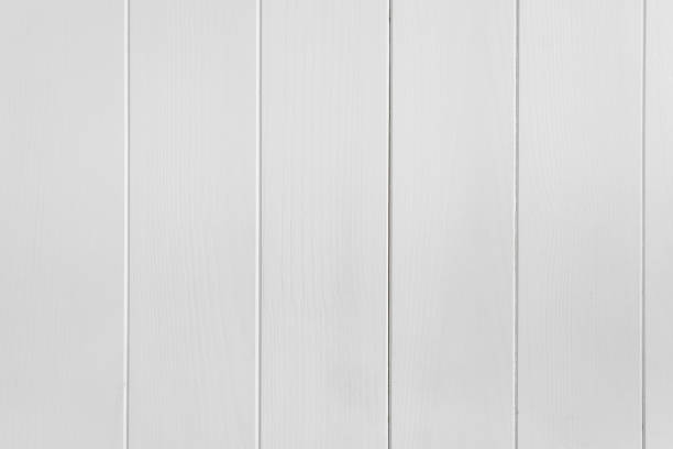 istock Texture of white smooth vertical boards, wooden wall inside house 1495592671