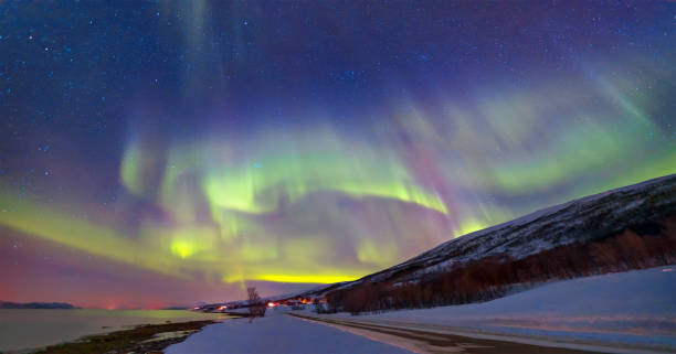 istock Northern lights (Aurora borealis) in the sky over Tromso, Norway 1495600941